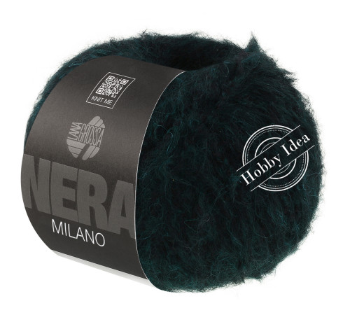 Lana Grossa Milano 08 Чёрно-зелёный