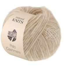 Lana Grossa Pelo Cashmere 02 Молочно-белый и бежевый
