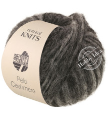 Lana Grossa Pelo Cashmere 05 Антрацит и чёрный