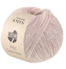 Lana Grossa Pelo Cashmere 07 Лиловый и молочно-белый