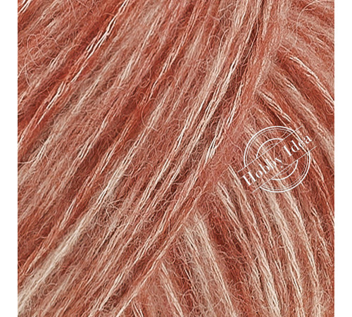 Lana Grossa Pelo Cashmere 09 Палисандр и молочно-белый