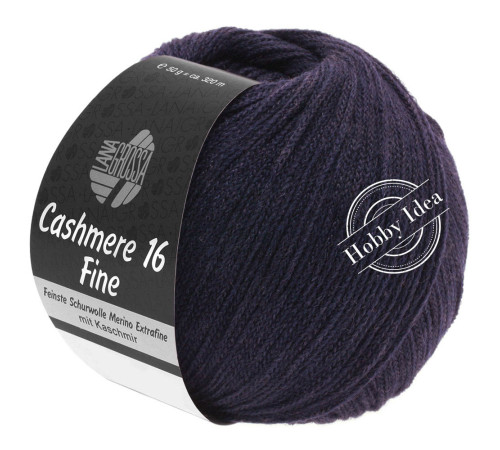 Lana Grossa Cashmere 16 fine 12 Синие чернила