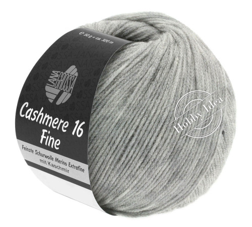 Lana Grossa Cashmere 16 fine 15 Светло-серый