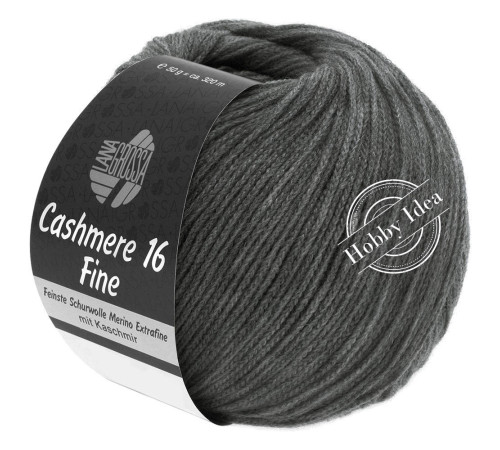 Lana Grossa Cashmere 16 fine 16 Тёмно-серый