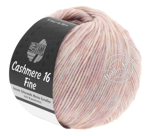 Lana Grossa Cashmere 16 fine 19 Розовый меланж