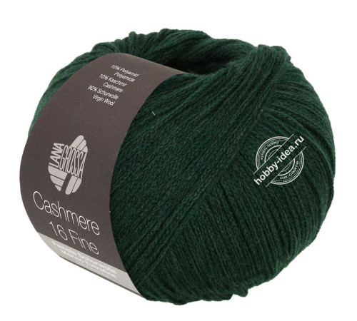 Lana Grossa Cashmere 16 fine 53 Тёмно-зелёный