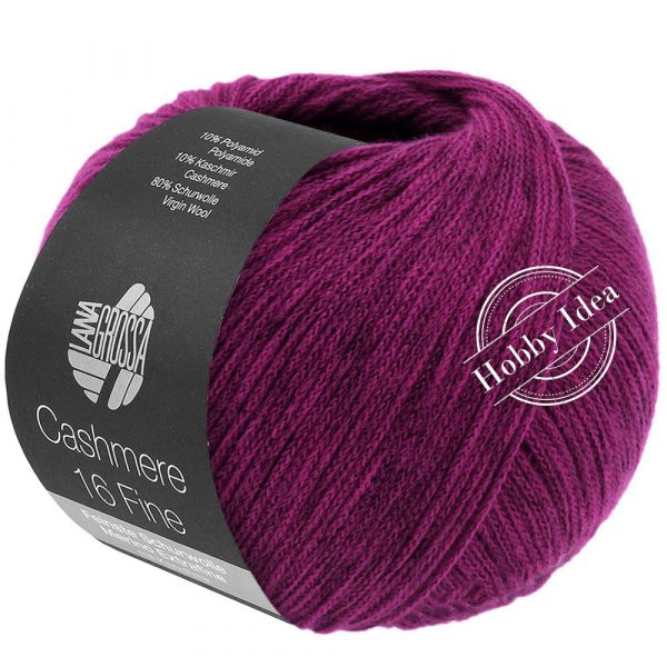 Lana Grossa Cashmere 16 fine 59 Тёмная фуксия из категории Lana Grossa Cashmere 16 fine