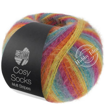 Lana Grossa Meilenweit 100 Cosy Socks Multi Stripes 151