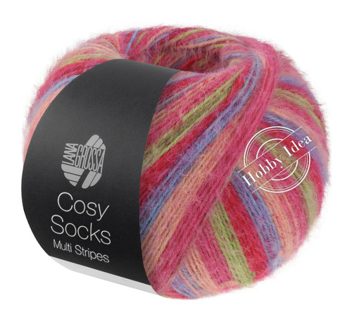 Lana Grossa Meilenweit 100 Cosy Socks Multi Stripes 152