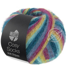 Lana Grossa Meilenweit 100 Cosy Socks Multi Stripes 155