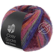 Lana Grossa Meilenweit 100 Cosy Socks Multi Stripes 156