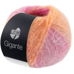 Lana Grossa Gigante 01 Оранжево-розово-жёлтый
