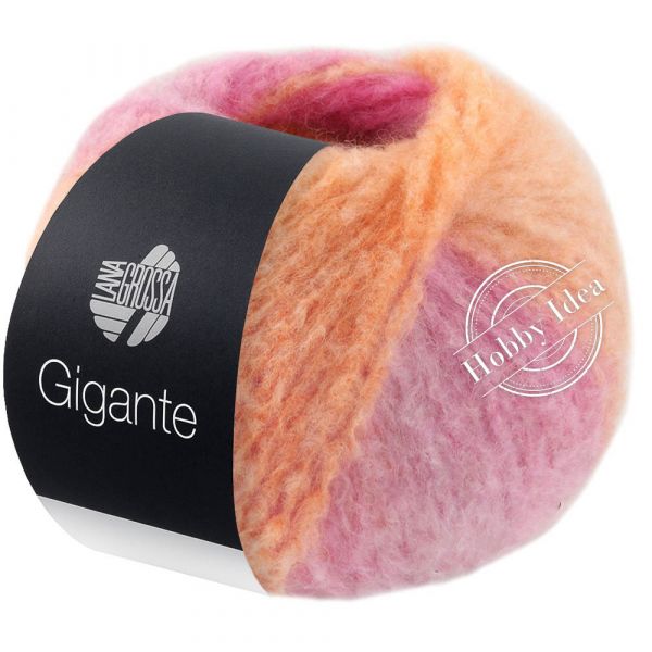 Lana Grossa Gigante 01 Оранжево-розово-жёлтый из категории Lana Grossa Gigante