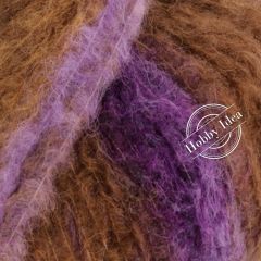 Lana Grossa Gigante 04 Фиолетово-оливково-коричневый