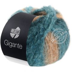 Lana Grossa Gigante 09 Розово-коричнево-голубой