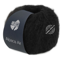 Lana Grossa Alpaca Air 012 Чёрный