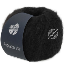 Lana Grossa Alpaca Air 012 Чёрный