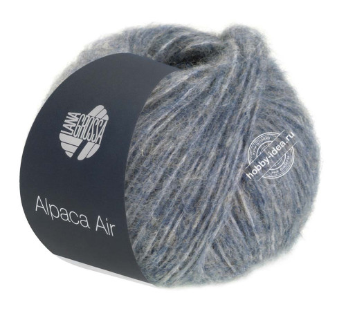 Lana Grossa Alpaca Air 016 Серо-синий