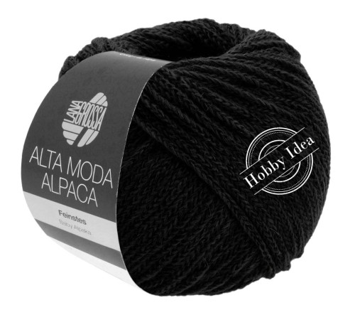 Lana Grossa Alta Moda Alpaca 006 Чёрный