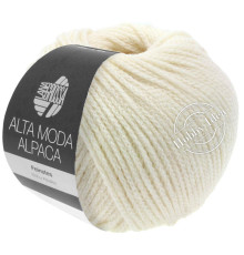 Lana Grossa Alta Moda Alpaca 014 Белое сукно