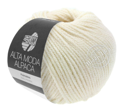 Lana Grossa Alta Moda Alpaca 014 Белое сукно