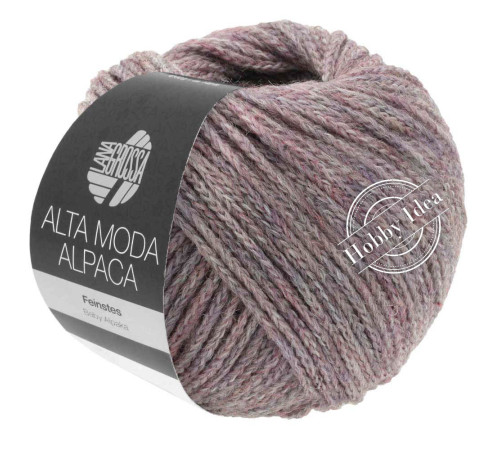 Lana Grossa Alta Moda Alpaca 044 Лиловый меланж*