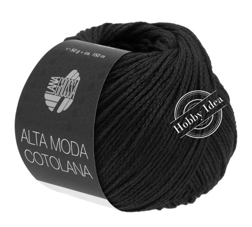 Lana Grossa Alta Moda Cotolana 017 Чёрный*