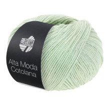 Lana Grossa Alta Moda Cotolana 072 Бело-зелёный