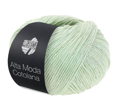 Lana Grossa Alta Moda Cotolana 072 Бело-зелёный