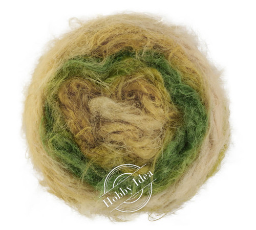 Lana Grossa Basta Mista 102 Бежево-зелёный