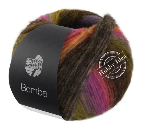 Lana Grossa Bomba 01 Радужная полоса