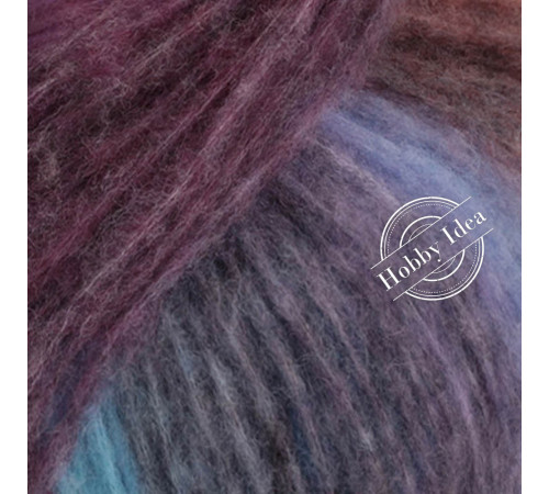 Lana Grossa Bomba 03 Красно-синяя полоса