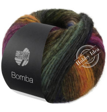 Lana Grossa Bomba 04 Жёлто-зелёнаяя полоса