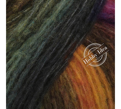 Lana Grossa Bomba 04 Жёлто-зелёнаяя полоса