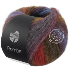 Lana Grossa Bomba 06 Сине-бирюзовая полоса