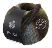Lana Grossa Bomba 09 Коричневая полоса