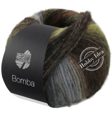Lana Grossa Bomba 09 Коричневая полоса