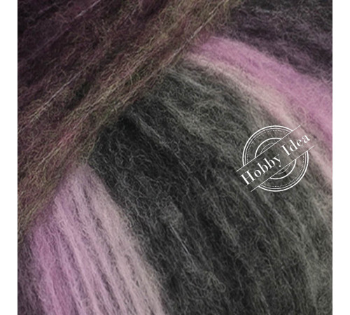 Lana Grossa Bomba 10 Лаймово-ягодная полоса