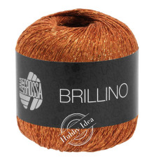 Lana Grossa Brillino 001 Медный красный