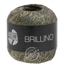 Lana Grossa Brillino 005 Серо-золотой