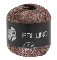 Lana Grossa Brillino 007 Коричнево-розовый