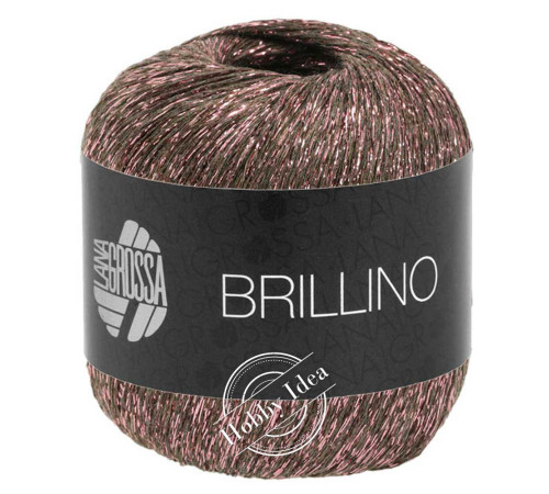 Lana Grossa Brillino 007 Коричнево-розовый