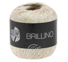 Lana Grossa Brillino 009 Бело-золотой