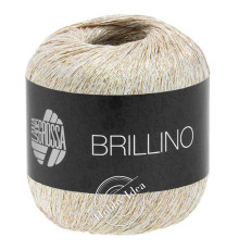 Lana Grossa Brillino 009 Бело-золотой