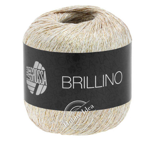 Lana Grossa Brillino 009 Бело-золотой