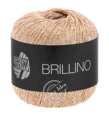 Lana Grossa Brillino 019 Пыльно-розовый золотой
