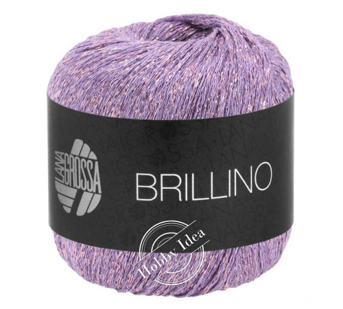 Lana Grossa Brillino 020 Сиренево-розовый