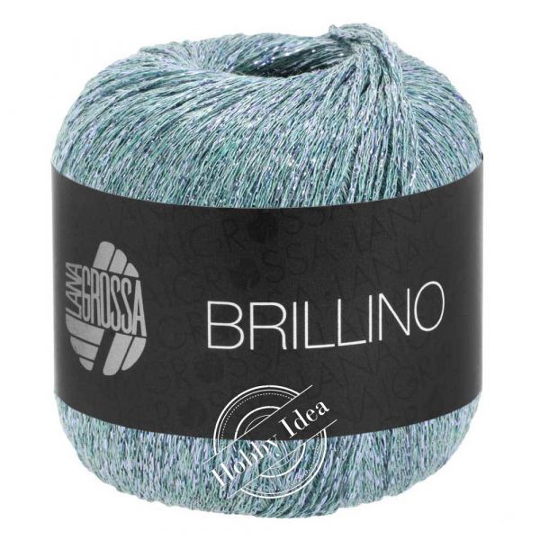 Lana Grossa Brillino 021 Серо-голубой серебристый из категории Lana Grossa Brillino