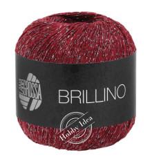 Lana Grossa Brillino 023 Винный серебристый