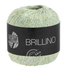 Lana Grossa Brillino 024 Мятно-золотой